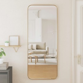 Golden rectangular wall mirror 40x100 cm by , Mirrors - Ref: Foro24-344931, Price: 113,99 €, Discount: %