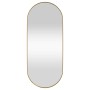 Oval golden wall mirror 25x60 cm by , Mirrors - Ref: Foro24-344944, Price: 36,61 €, Discount: %