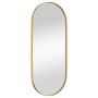 Oval golden wall mirror 25x60 cm by , Mirrors - Ref: Foro24-344944, Price: 36,61 €, Discount: %