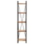 5-level solid acacia wood shelf 40x30x180 cm by , Bookcases and shelves - Ref: Foro24-320611, Price: 192,79 €, Discount: %