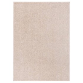 Alfombra de pelo corto beige oscuro 140x200 cm de , Alfombras - Ref: Foro24-340340, Precio: 59,85 €, Descuento: %