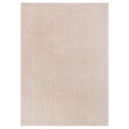 Alfombra de pelo corto beige oscuro 140x200 cm de , Alfombras - Ref: Foro24-340340, Precio: 59,85 €, Descuento: %