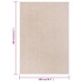 Alfombra de pelo corto beige oscuro 200x290 cm de , Alfombras - Ref: Foro24-340342, Precio: 125,04 €, Descuento: %