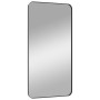 Black rectangular wall mirror 50x100 cm by , Mirrors - Ref: Foro24-344925, Price: 102,99 €, Discount: %