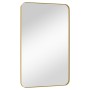 Espejo de pared rectangular dorado 50x80 cm de , Espejos - Ref: Foro24-344933, Precio: 98,20 €, Descuento: %