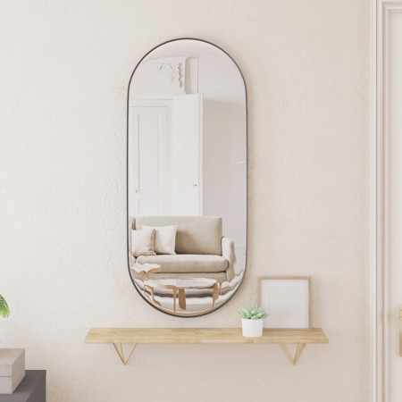 Black oval wall mirror 30x70 cm by , Mirrors - Ref: Foro24-344938, Price: 56,99 €, Discount: %