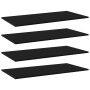 Shelf shelves 4 pcs black plywood 80x30x1.5 cm by , Shelves - Ref: Foro24-805316, Price: 32,99 €, Discount: %