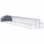 Gallinero de exterior de acero galvanizado 3x20x2 m de , Jaulas y habitáculos para animales pequeños - Ref: Foro24-3095479, P...