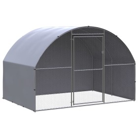 Gallinero de exterior de acero galvanizado 3x2x2 m de , Jaulas y habitáculos para animales pequeños - Ref: Foro24-3095472, Pr...