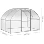 Galvanized steel outdoor chicken coop 3x2x2 m by , Cages and habitats for small animals - Ref: Foro24-3095472, Price: 206,17 ...