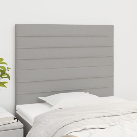 Cabeceros 2 unidades de tela gris claro 80x5x78/88 cm de , Cabeceros y pies de cama - Ref: Foro24-3116446, Precio: 62,57 €, D...