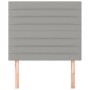 Headboards 2 units of light gray fabric 80x5x78/88 cm by , Headboards and footboards - Ref: Foro24-3116446, Price: 62,47 €, D...