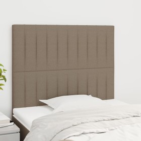 Headboards 2 units taupe gray fabric 80x5x78/88 cm by , Headboards and footboards - Ref: Foro24-3116548, Price: 62,59 €, Disc...