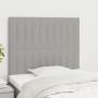 Cabeceros 2 unidades de tela gris claro 100x5x78/88 cm de , Cabeceros y pies de cama - Ref: Foro24-3116560, Precio: 68,74 €, ...