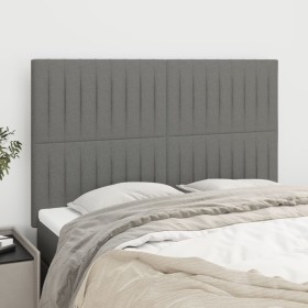 Cabeceros 4 unidades tela gris oscuro 72x5x78/88 cm de , Cabeceros y pies de cama - Ref: Foro24-3116569, Precio: 110,55 €, De...