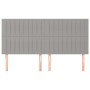 Headboards 4 units of light gray fabric 80x5x78/88 cm by , Headboards and footboards - Ref: Foro24-3116576, Price: 114,99 €, ...