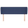 Blue fabric headboard 147x23x78/88 cm by , Headboards and footboards - Ref: Foro24-3117386, Price: 68,49 €, Discount: %