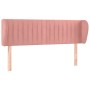 Pink velvet headboard 147x23x78/88 cm by , Headboards and footboards - Ref: Foro24-3117435, Price: 67,80 €, Discount: %