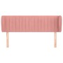 Pink velvet headboard 147x23x78/88 cm by , Headboards and footboards - Ref: Foro24-3117435, Price: 67,80 €, Discount: %