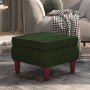 Stool with dark green velvet wooden legs by vidaXL, Folding stools and chairs - Ref: Foro24-329459, Price: 104,01 €, Discount: %