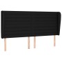 Headboard with black fabric ears 163x23x118/128 cm by , Headboards and footboards - Ref: Foro24-3118104, Price: 129,66 €, Dis...