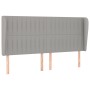 Headboard with light gray fabric ears 163x23x118/128 cm by , Headboards and footboards - Ref: Foro24-3118200, Price: 127,70 €...