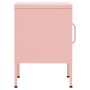 Mesita de noche acero rosa 35x35x51 cm de vidaXL, Mesitas de noche - Ref: Foro24-336211, Precio: 72,03 €, Descuento: %