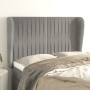 Headboard with light gray velvet ears 147x23x118/128 cm by , Headboards and footboards - Ref: Foro24-3118242, Price: 126,17 €...