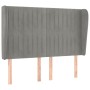 Headboard with light gray velvet ears 147x23x118/128 cm by , Headboards and footboards - Ref: Foro24-3118242, Price: 126,17 €...