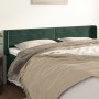 Cabecero de terciopelo verde oscuro 163x16x78/88 cm de , Cabeceros y pies de cama - Ref: Foro24-3118965, Precio: 73,46 €, Des...