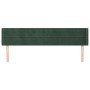 Cabecero de terciopelo verde oscuro 163x16x78/88 cm de , Cabeceros y pies de cama - Ref: Foro24-3118965, Precio: 73,46 €, Des...