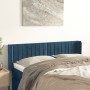 Dark blue velvet headboard 147x16x78/88 cm by , Headboards and footboards - Ref: Foro24-3119058, Price: 71,77 €, Discount: %