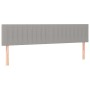 Cabecero con LED de tela gris claro 160x5x78/88 cm de , Cabeceros y pies de cama - Ref: Foro24-3121856, Precio: 65,26 €, Desc...