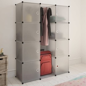 vidaXl Modular wardrobe with 9 compartments white 37x115x150 cm by vidaXL, Wardrobes - Ref: Foro24-240498, Price: 67,70 €, Di...