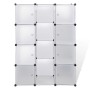 vidaXl Armario modular con 9 compartimentos blanco 37x115x150 cm de vidaXL, Armarios roperos - Ref: Foro24-240498, Precio: 67...