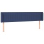 Cabecero con LED de tela azul 203x16x78/88 cm de , Cabeceros y pies de cama - Ref: Foro24-3123502, Precio: 77,37 €, Descuento: %