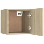 Muebles de salón de pared 2 uds roble Sonoma 30,5x30x30 cm de vidaXL, Muebles TV - Ref: Foro24-804491, Precio: 45,85 €, Descu...