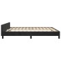 Estructura de cama con cabecero de terciopelo negro 160x200 cm de , Camas y somieres - Ref: Foro24-3125826, Precio: 249,83 €,...