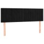 Cama box spring con colchón terciopelo negro 140x200 cm de , Camas y somieres - Ref: Foro24-3127615, Precio: 454,94 €, Descue...