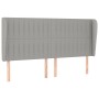 Box spring bed with light gray fabric mattress 160x200 cm by , Beds and slatted bases - Ref: Foro24-3128133, Price: 607,75 €,...