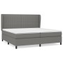 Cama box spring con colchón tela gris oscuro 200x200 cm de , Camas y somieres - Ref: Foro24-3128150, Precio: 719,64 €, Descue...