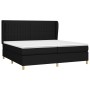 Box spring bed with black fabric mattress 200x200 cm by , Beds and slatted bases - Ref: Foro24-3128711, Price: 626,10 €, Disc...