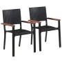 3-piece black garden dining set by vidaXL, Garden sets - Ref: Foro24-3071764, Price: 316,99 €, Discount: %