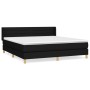 Box spring bed with black fabric mattress 160x200 cm by , Beds and slatted bases - Ref: Foro24-3130363, Price: 490,84 €, Disc...