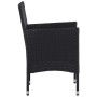 Juego de comedor para jardín de 5 piezas negro de vidaXL, Conjuntos de jardín - Ref: Foro24-3071853, Precio: 340,74 €, Descue...