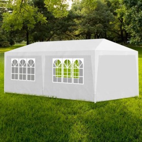 Weißes Partyzelt 3x6 m von vidaXL, Zelte und Pavillons - Ref: Foro24-90336, Preis: 147,99 €, Rabatt: %