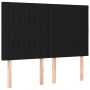 Cama box spring colchón y luces LED tela negro 140x200 cm de , Camas y somieres - Ref: Foro24-3135039, Precio: 499,99 €, Desc...