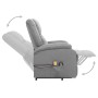 Sillón de masaje elevable tela gris claro de vidaXL, Sillones de masaje eléctricos - Ref: Foro24-329709, Precio: 409,20 €, De...