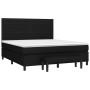 Box spring bed with black fabric mattress 160x200 cm by , Beds and slatted bases - Ref: Foro24-3136687, Price: 617,93 €, Disc...