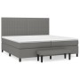 Box spring bed with dark gray fabric mattress 200x200 cm by , Beds and slatted bases - Ref: Foro24-3136782, Price: 753,07 €, ...